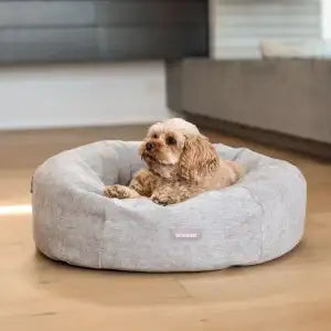 Snooza – Panelled Cuddler Dog Bed – Pebble - provides superior comfort