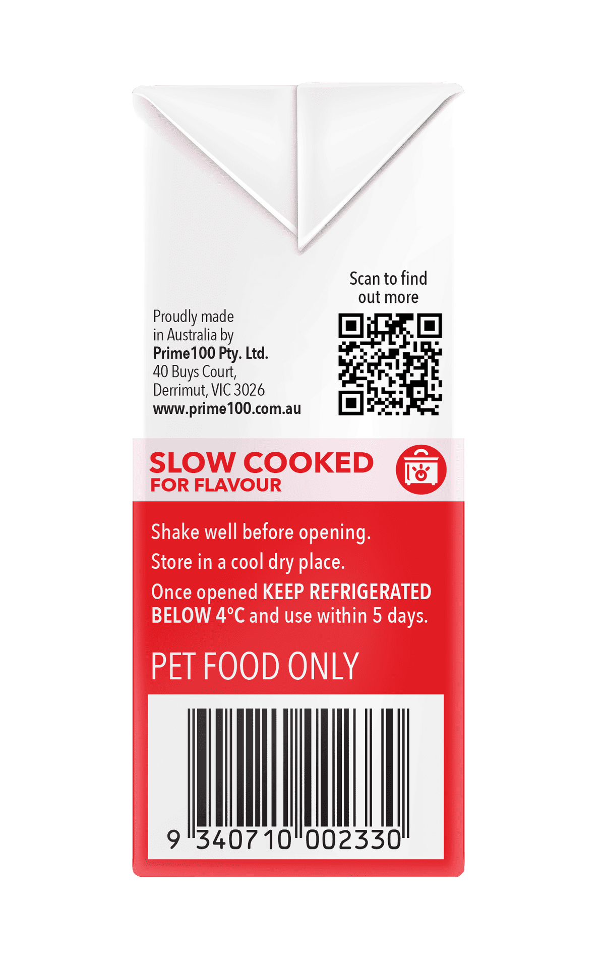 Prime100 – SPD Slow Cooked Duck & Sweet Potato