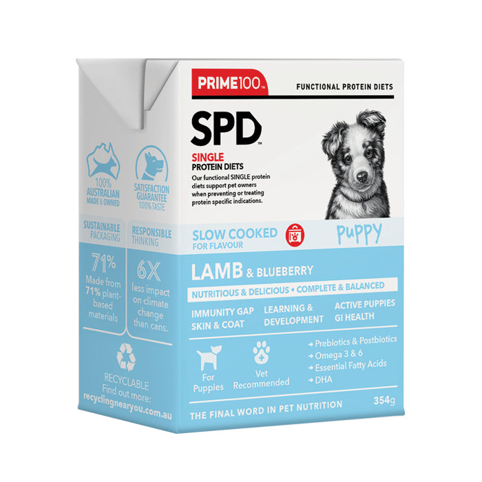 Prime100 – SPD Slow Cooked – Lamb & Blueberry – Puppy