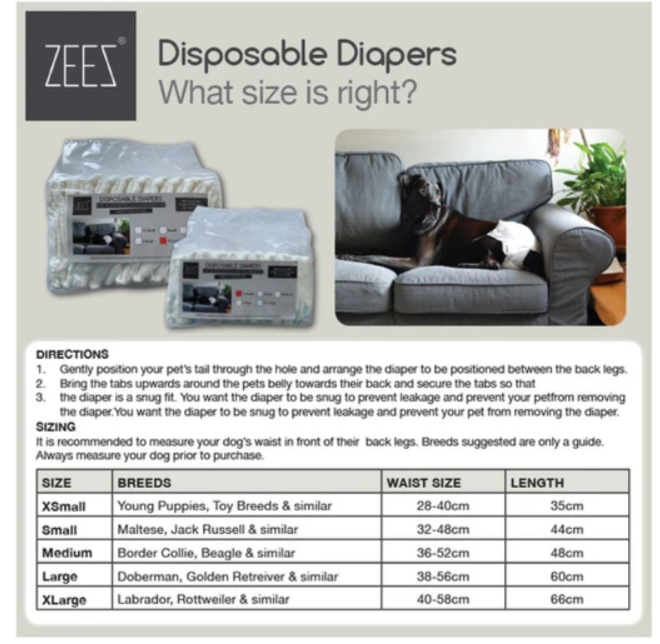 ZeeZ – Disposable Dog Diapers