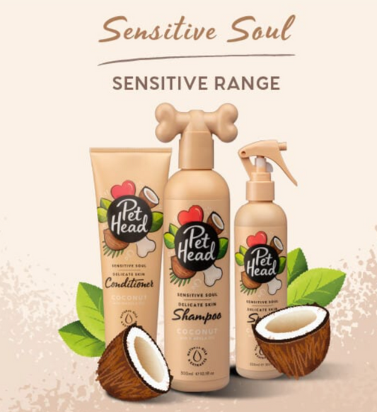 Pet Head – Sensitive Soul Delicate Skin grooming ranges