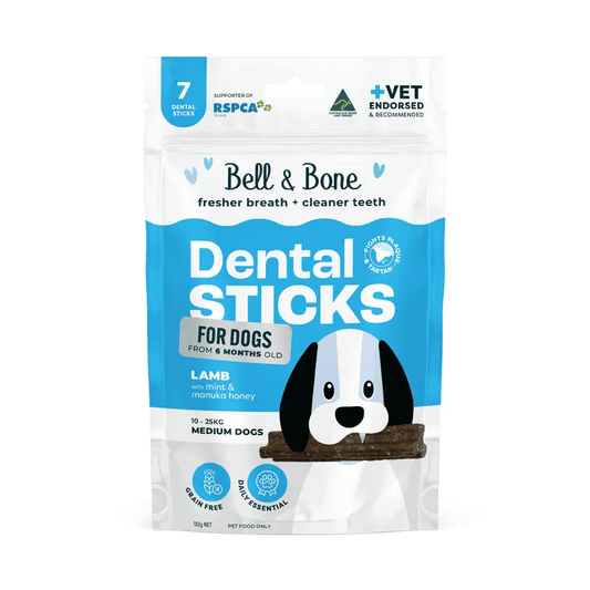 Bell & Bone Dog Dental Sticks Chicken Lamb Mint & Manuka Honey