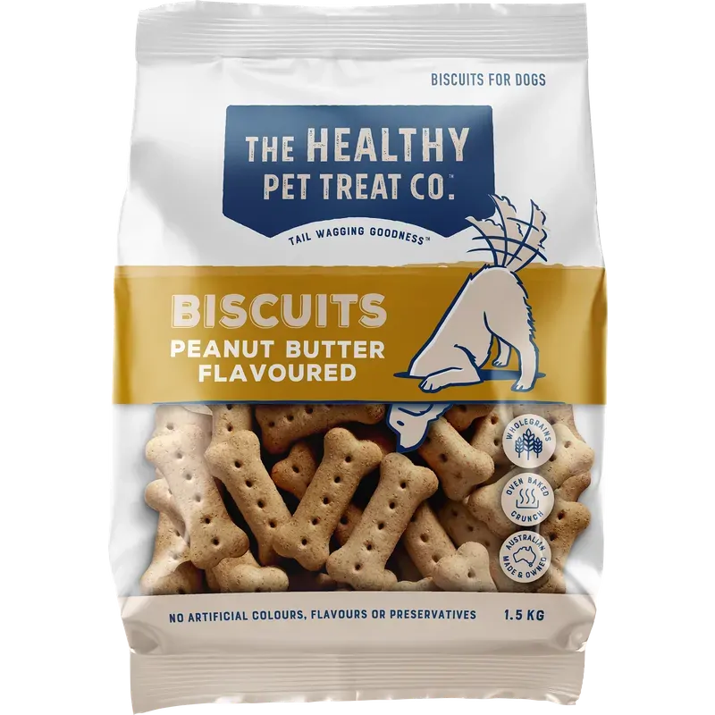 Healthy Pet Treat Co Peanut Butter Biscuits 1.5Kg