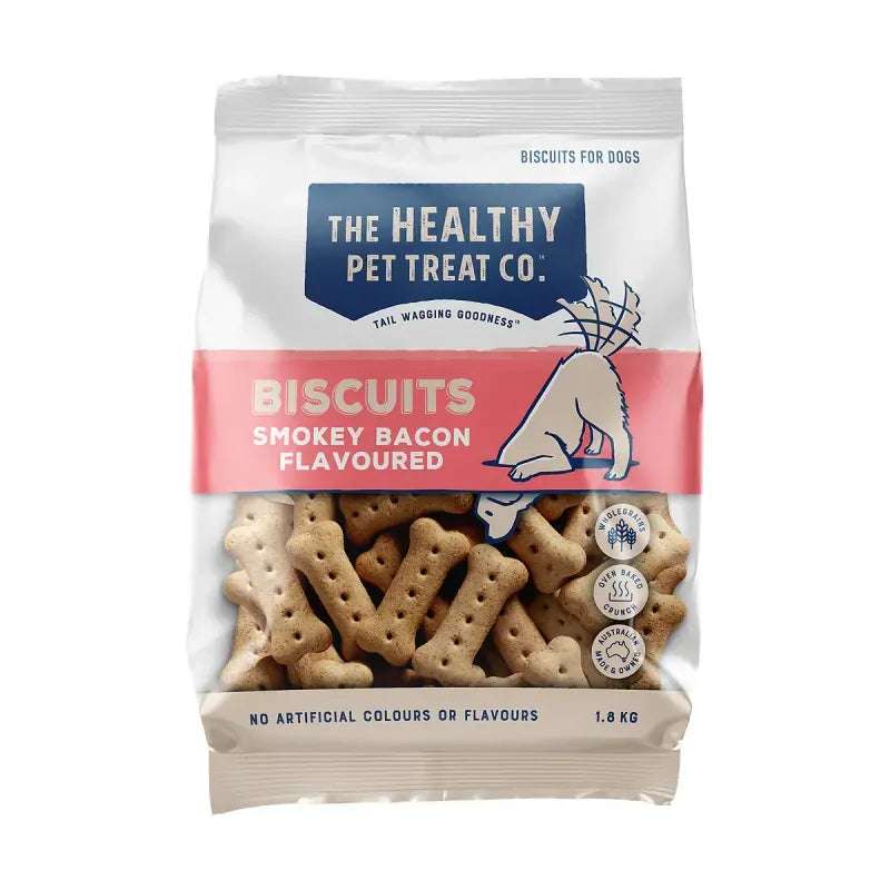Healthy Pet Treat Co Smokey Bacon Biscuits 1.5Kg