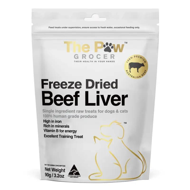 The Paw Grocer Freeze Dried Beef Liver 90G