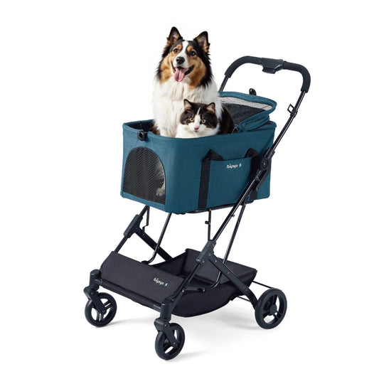 Ibiyaya Travois Tri-Fold Pet Travel System Xl - Blue