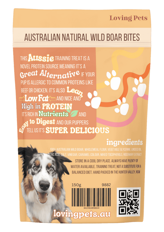 Loving Pets Australian Natural Wild Boar Bites 150G