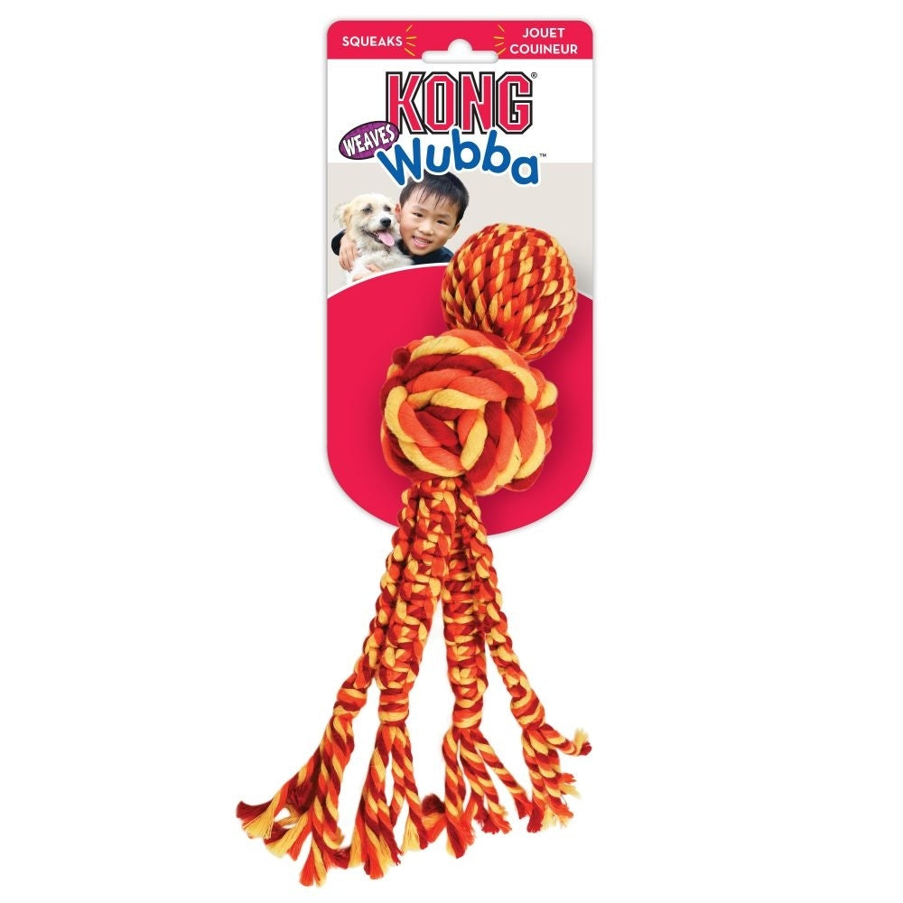 KONG Wubba Weaves With Rope
