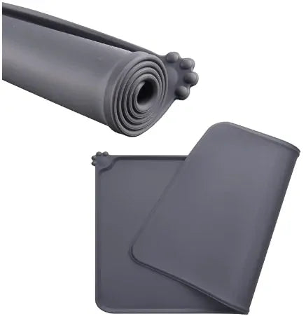 All Fur You Silicone Pet Feeding Mat Grey
