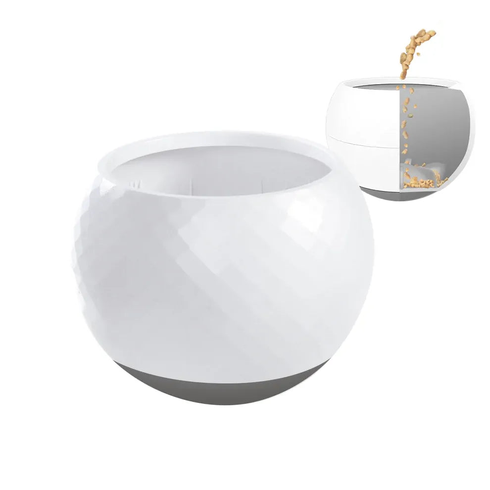 All Fur You Wobbler Slow Feeder Bowl Grey or Orange