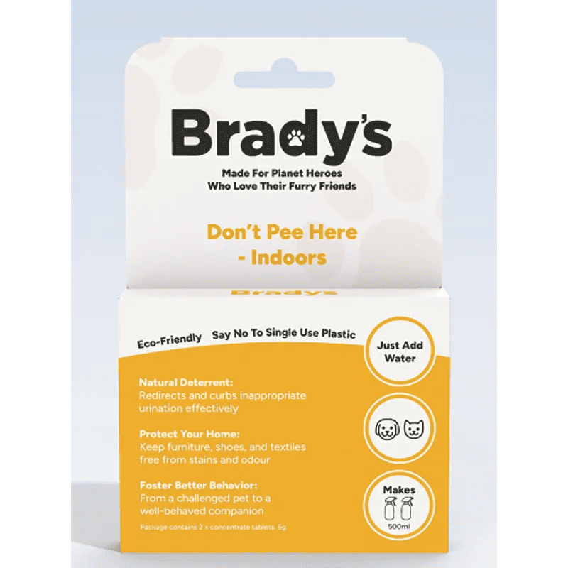Bradys Dont Pee Here - Indoors Tablets - Makes 500ml