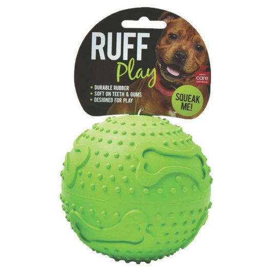 RUFF Play – Rubber Squeaker Ball
