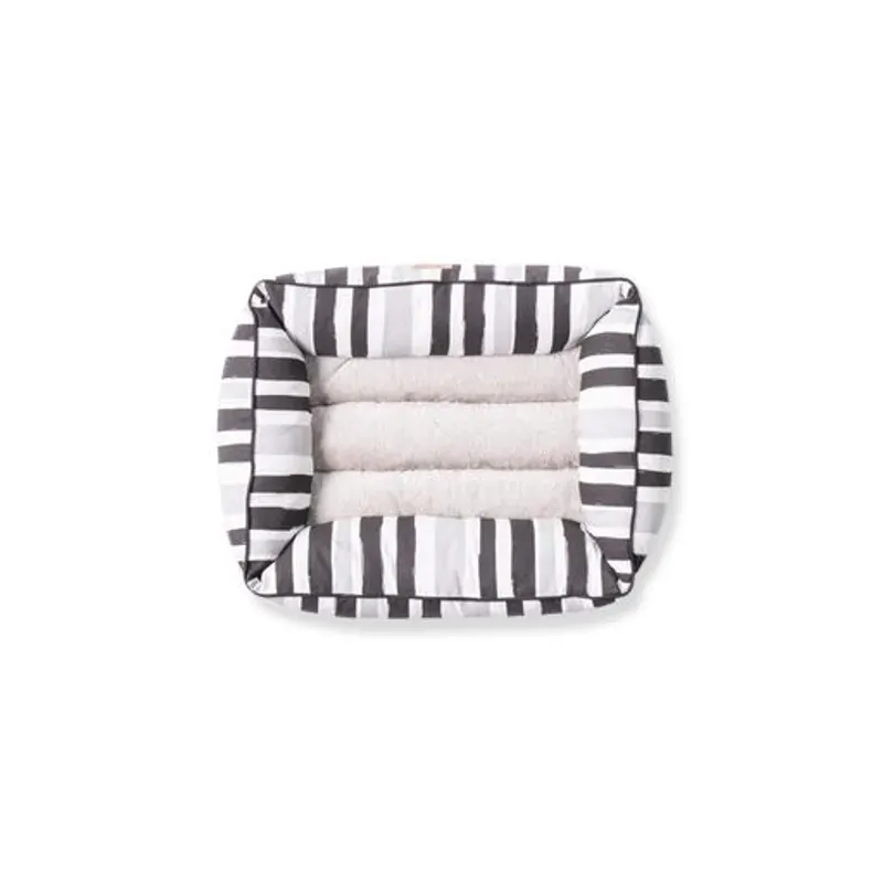 Mog & Bone Bolster Dog Bed Peb Blk Brush Small