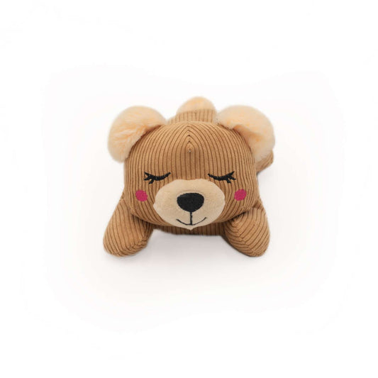 Zippy Paws Snooziez with Silent Shhhqueaker Plush Dog Toy's