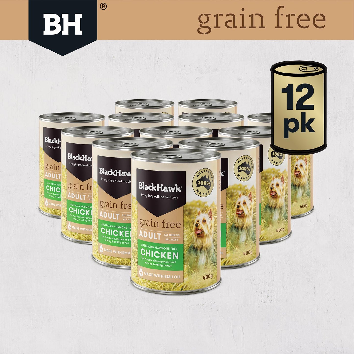 Black Hawk – Wet Food – Adult Dog – GRAIN FREE