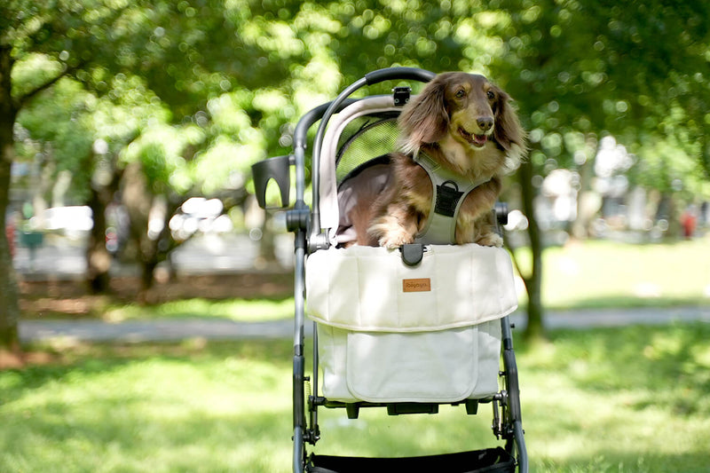 Ibiyaya All-Season Pet Stroller Cushion Set- Green or Brown