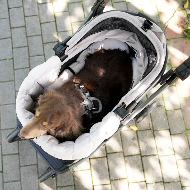 Ibiyaya All-Season Pet Stroller Cushion Set- Green or Brown