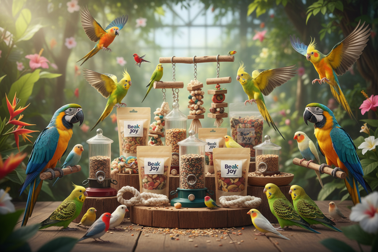 Beak Joy Birdie'S Play & Snack Gym Small