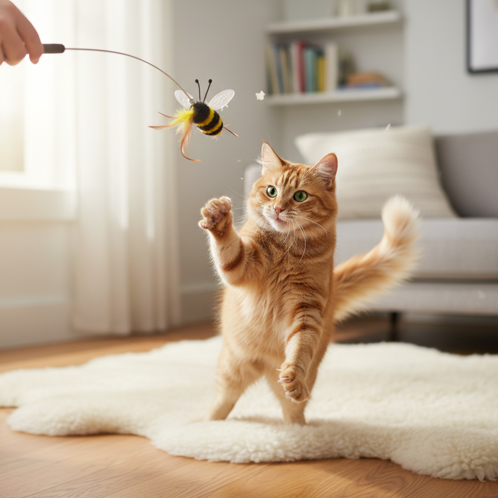Da Bird Cat Teaser - Go Cat "Da Bee" Wand for Cats