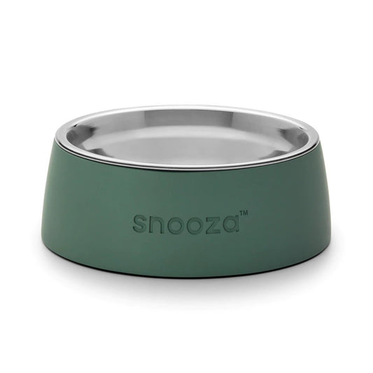 Snooza – Concrete & Stainless Steel Bowl – Sage Green