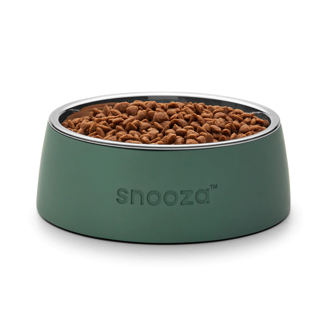 Snooza – Concrete & Stainless Steel Bowl – Sage Green