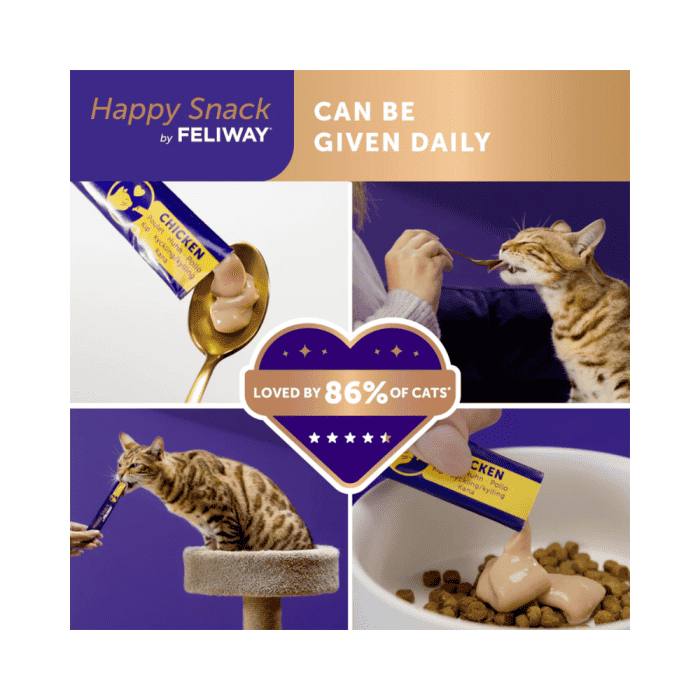 Feliway Happy Snack Calming Treats available in 24Pk & 6Pk - 2 Flavours