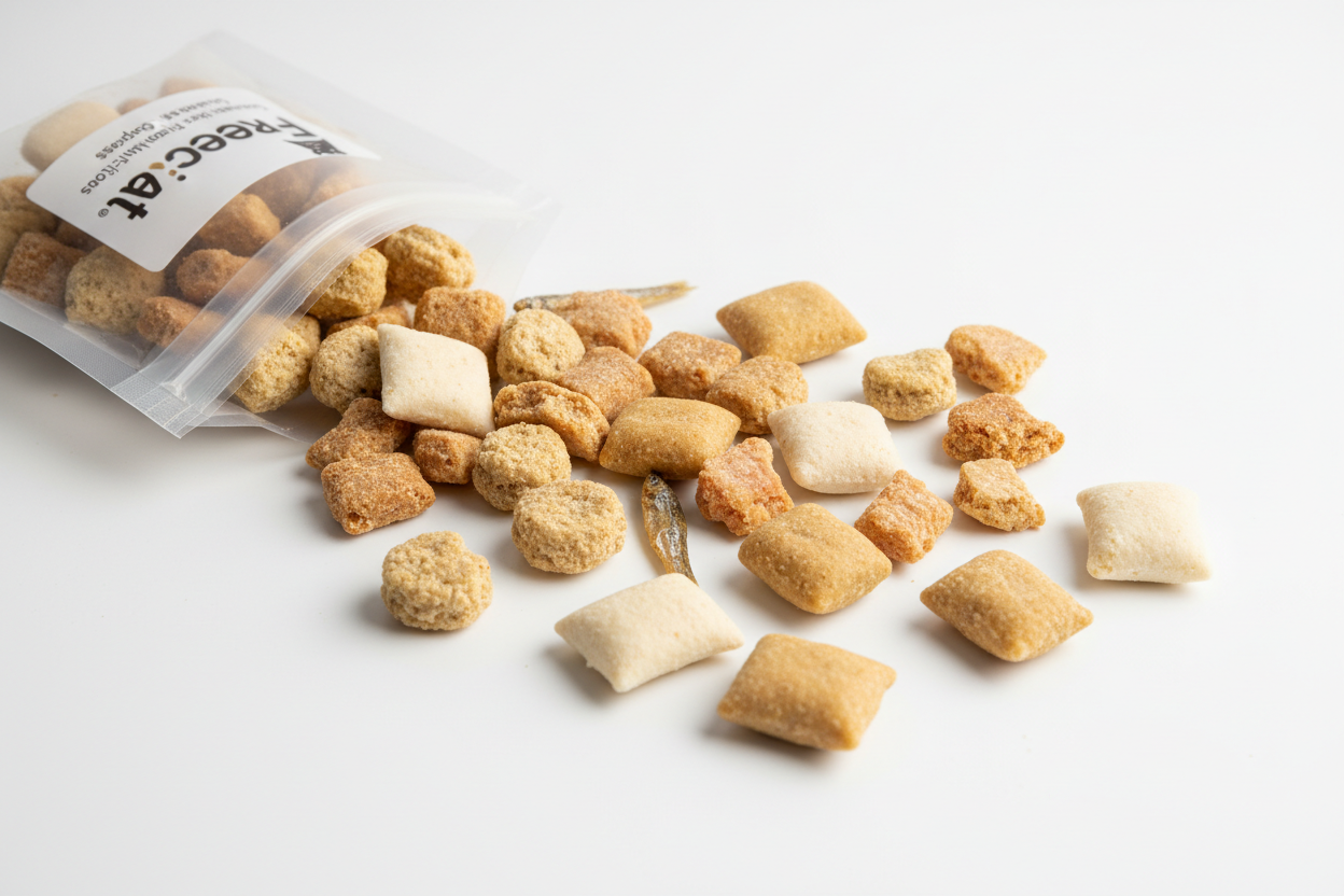 group of freecat cat treats