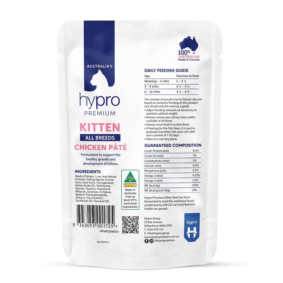Hypro Premium Kitten Gf Chicken Pate 85G 12Pack