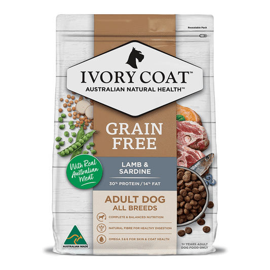 Ivory Coat - Dog - Grain Free - Lamb & Sardine 2kg