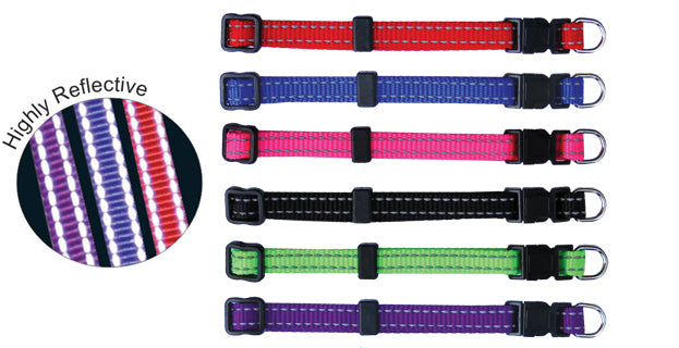 Beau Pets – Puppy – Collar – Reflective Thread – Adjustable