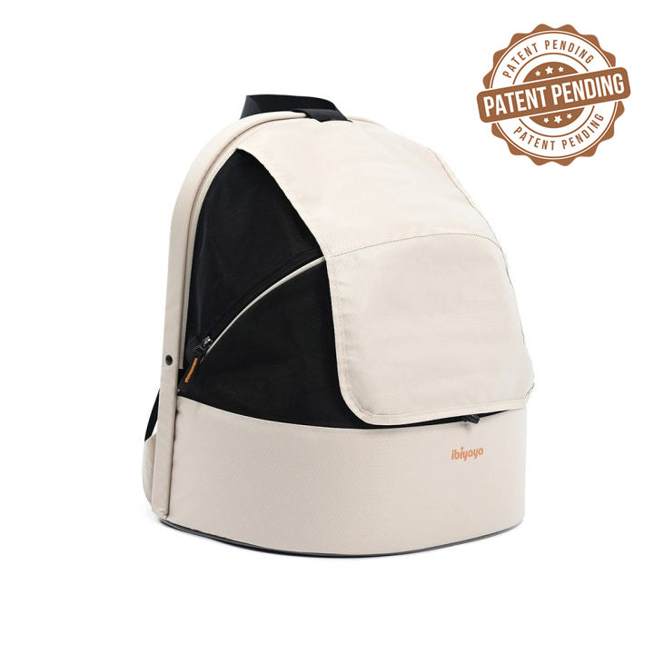 Ibiyaya Panorama Zipper-Free Small Carrier - Buttermilk