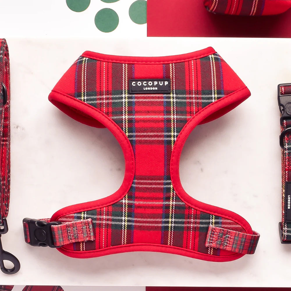 Cocopup London – Adjustable Neck Harness – Tartan
