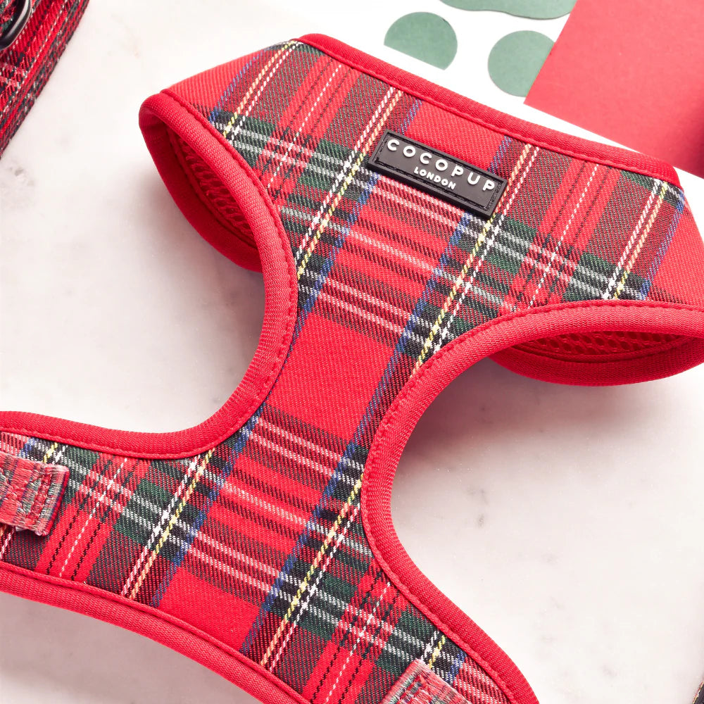 Cocopup London – Adjustable Neck Harness – Tartan