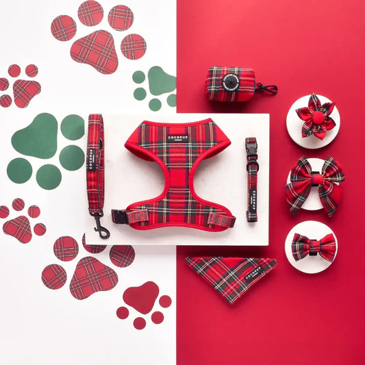 Cocopup London – Adjustable Neck Harness – Tartan