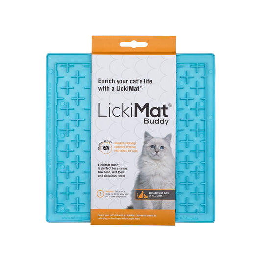 Lickimat Buddy Original Slow Food Anti-Anxiety Licking Mat for Cats