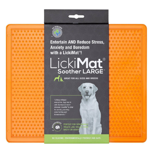 Lickimat Soother Original Slow Food Licking Mat for Cats & Dogs New Style Large