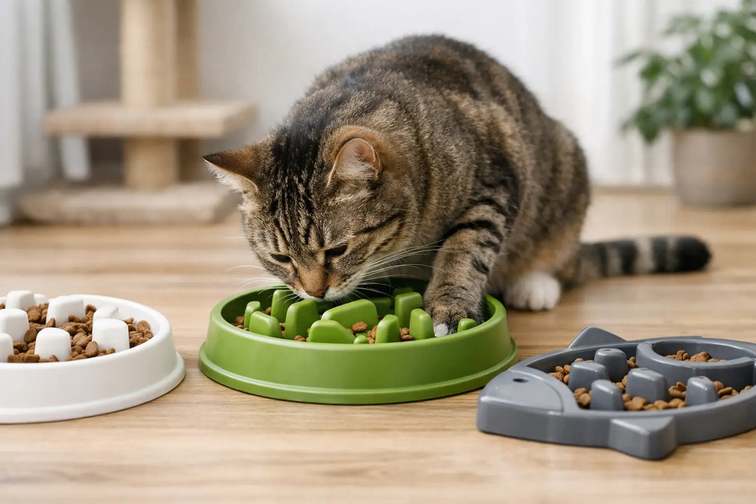 Cat Slow Feeder Bowls for Calmer Mealtimes