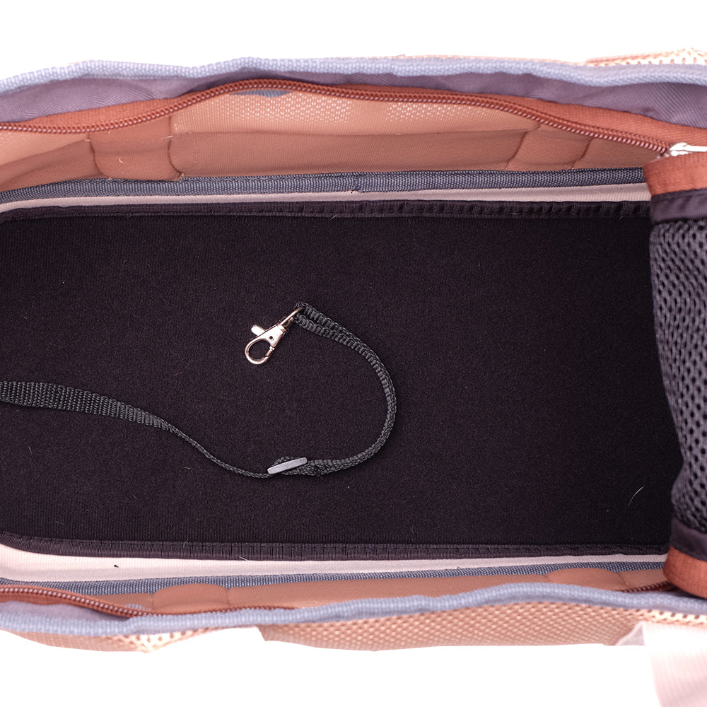 Ibiyaya Light Pet Carrier with Hardshell Base for Dachshunds & Long Pets