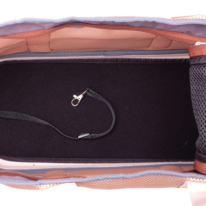 Ibiyaya Light Pet Carrier with Hardshell Base for Dachshunds & Long Pets