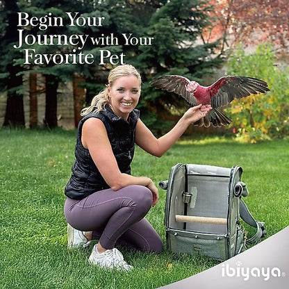 Ibiyaya Medium Trackpack For Birds - Jungle Green