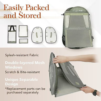 Ibiyaya Medium Trackpack For Birds - Jungle Green