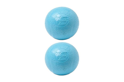 West Paw Echo Boundr Ball 6Cm - Aqua Blue 2 Pack