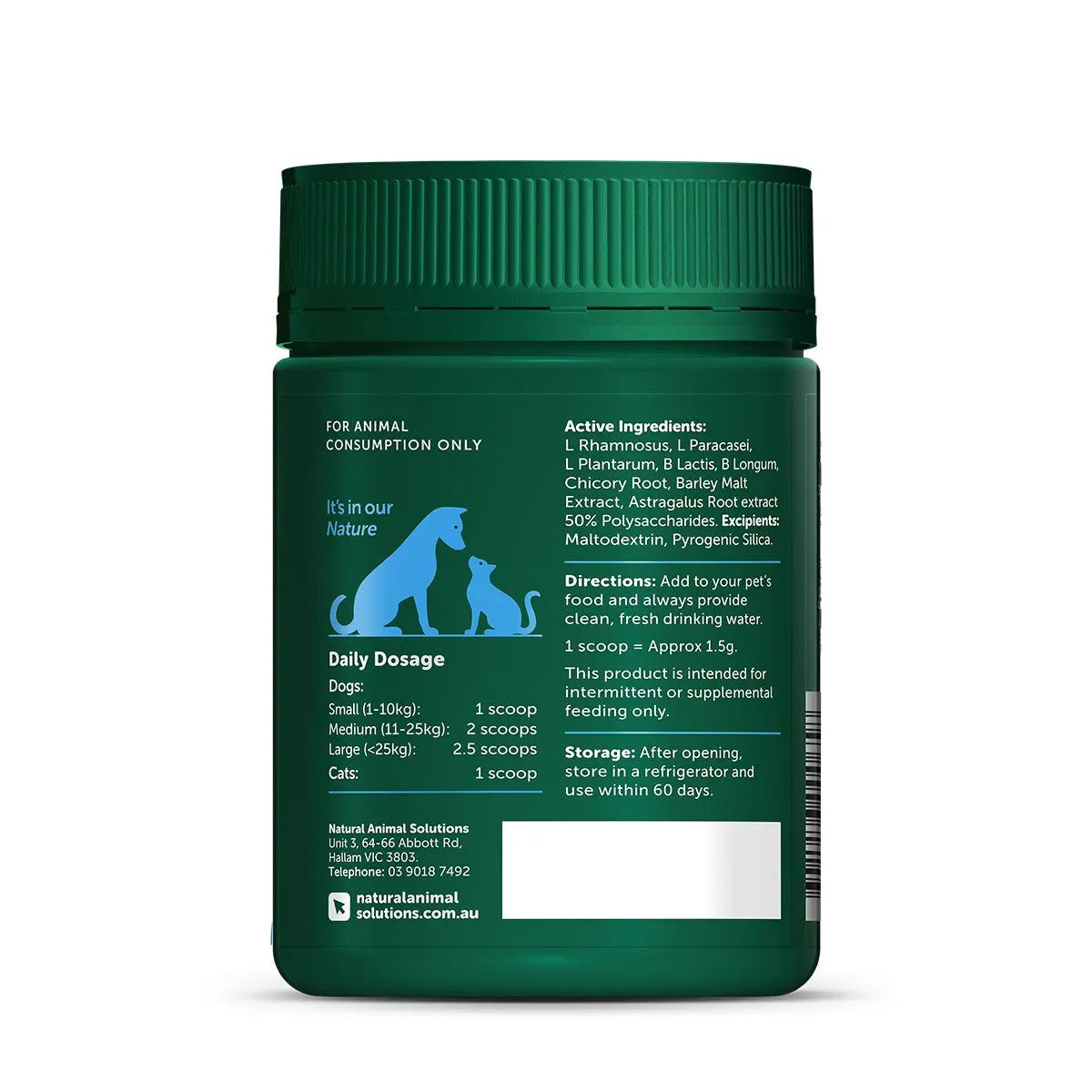 Natural Animal Solutions - Gut Balance Probiotic - 80g