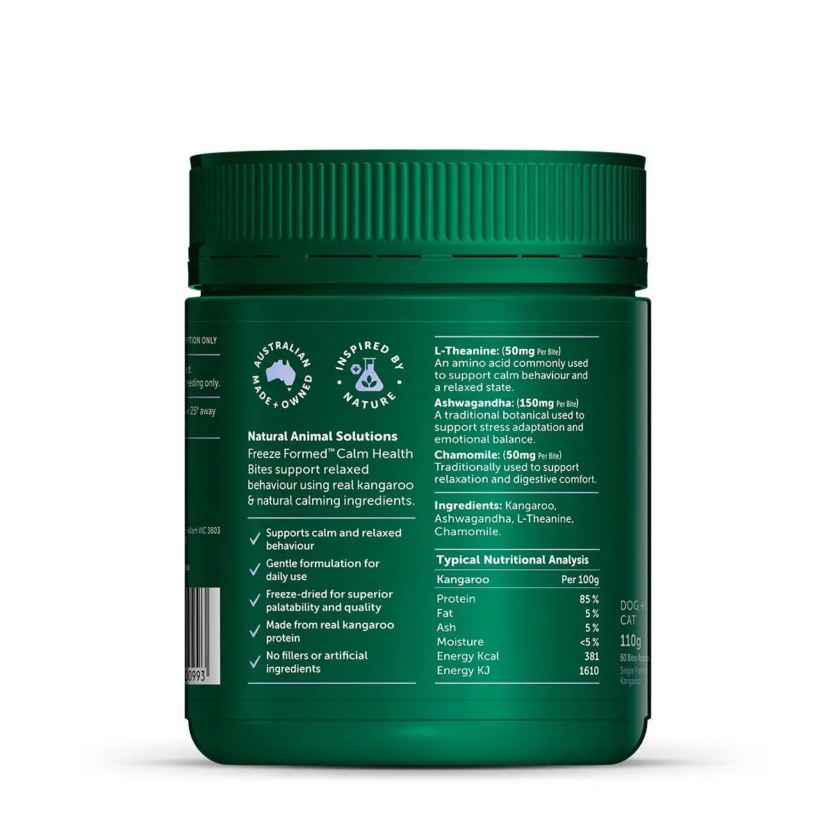 Natural Animal Solutions - Calm Health Bites - 110g (60pc)