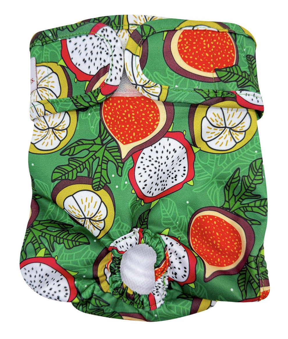 Loving Pets Washable Nappies Blue/Green 2Pk