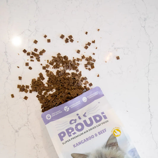 Proudi – Super Premium Air Dried Cat Food – Kangaroo & Beef