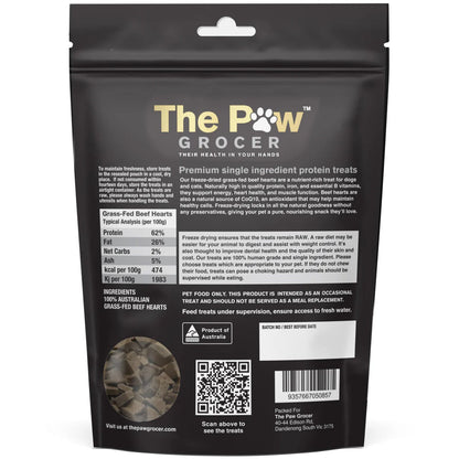 THE PAW GROCER BLACK LABEL FD BEEF HEARTS 72G
