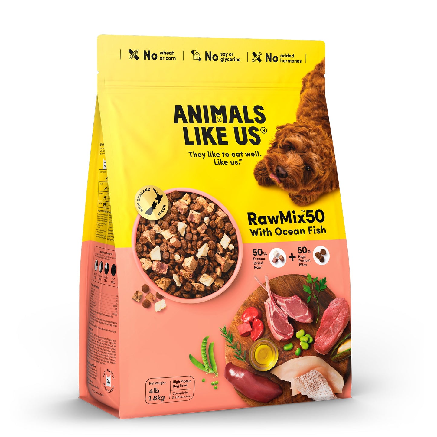 Animals Like Us Rawmix50 With Ocean Fish