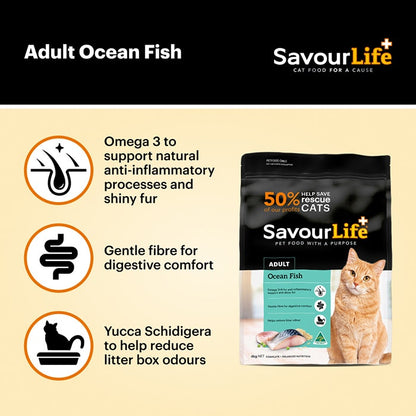 Savourlife Ocean Fish Adult Cat Dry Food