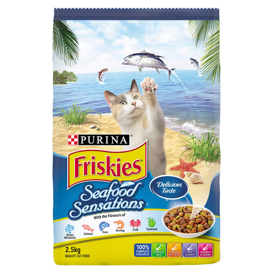 Friskies 10Kg or 2.5kg - Seafood Sensations